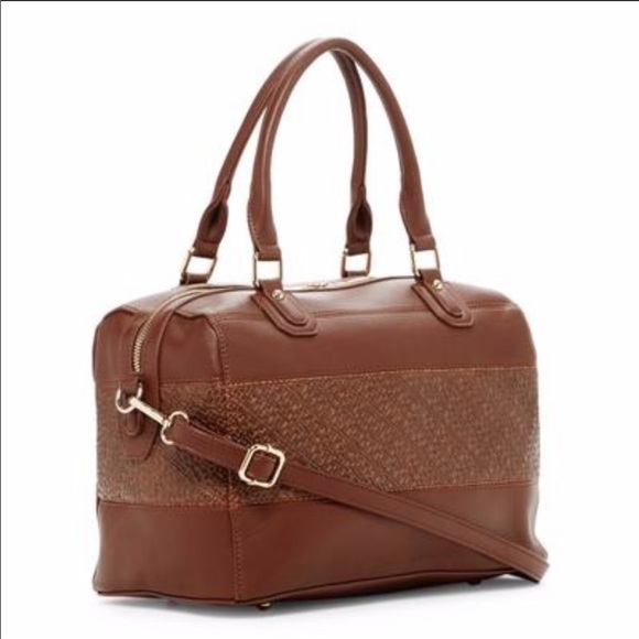 Handbags - 1 LEFT💕Two-Tone Brown Satchel 💕